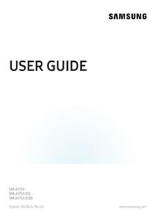 Samsung Galaxy A17 manual. Tablet Instructions.